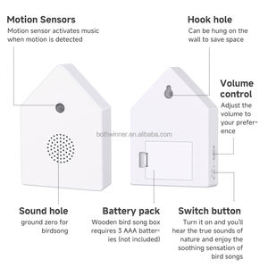 Caja de Música con Sonidos de Aves, Relajación, Atracción de Aves Silvestres, Imitación de Canto de Aves - Product Image 3