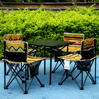 Logo personnalisé Tables de pique-nique Chaise et table d'extérieur Mobilier Table de camping pliante avec chaises