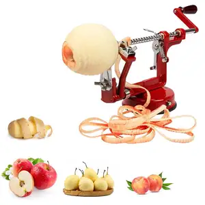 3在1钢水果土豆苹果机削皮机取芯器切片机刀杆家用炸薯条切刀烹饪工具