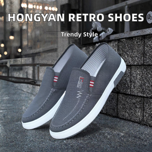 Chaussures décontractées Hongyan, design rétro polyvalent en toile avec doublure en maille tendance, semelle intérieure en PVC pour les saisons printemps, été, hiver - Product Image 3