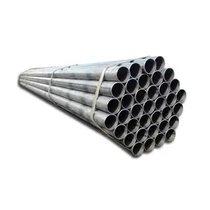 Factory supplier black iron round mild erw steel pipe welded pipes and tubes ASTM A106 A36 A53