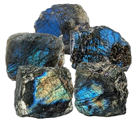Pierres brutes de labradorite naturelle, cristaux bruts de labradorite bleue chatoyante, vente en gros de pierres précieuses brutes pour la guérison