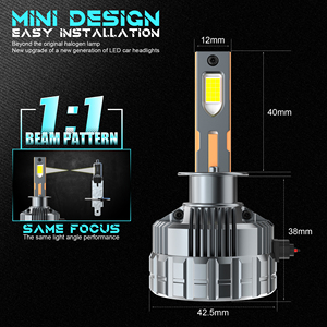 H1 Nguồn Ánh Sáng OEM Kích Thước Tiêu Chuẩn 2024 <span class=keywords><strong>New</strong></span> <span class=keywords><strong>Auto</strong></span> <span class=keywords><strong>LED</strong></span> Ánh Sáng H7 H11 9005 9006 9012 DRL Loại 6500K Cho Tất Cả Các Loại Xe H4 Xe Mô hình - Product Image 5