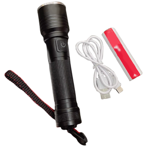 Lampe torche LED rechargeable portable en alliage d'aluminium à <span class=keywords><strong>zoom</strong></span> coulissant de qualité supérieure, 500 lumens, pour les pièces de casque de pompier, le camping en plein air - Product Image 2