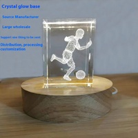 Veilleuse LED USB 3D moderne, lumière blanc chaud, base en bois massif, DIY, salon, lumineuse, à brancher, intensité réglable, garantie 2 ans