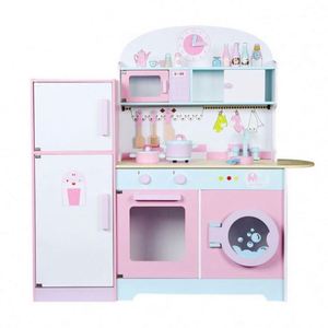 ชุดของเล่นไม้เสริมพัฒนาการ DIY อัจฉริยะ สำหรับเด็กผู้ชายและเด็กผู้หญิง เฟอร์นิเจอร์ครัวแบบมอนเตสซอรี่ สำหรับเด็กเล็ก/เด็ก ของเล่นมอนเตสซอรี่ที่เด็กๆ ชื่นชอบ - Product Image 2