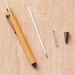 Bolígrafo Ecológico Personalizado de Bambú para Promociones o Regalos Empresariales, Reciclable, Económico, para la Escuela - Product Image 3