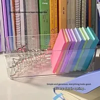 Boîte de rangement de fichiers A4 grande capacité NFS, organisateur de diplômes de collège, porte-documents de test, plastique transparent