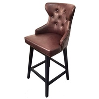 Tabourets de bar modernes en bois de chêne et plastique pour usage commercial dans les restaurants, les hôtels, les salles à manger et les parcs