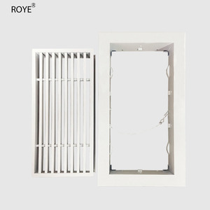 <span class=keywords><strong>Grille</strong></span> de ventilation pour climatisation centrale en alliage <span class=keywords><strong>d</strong></span>'aluminium, design moderne, montage au plafond, retour <span class=keywords><strong>d</strong></span>'air latéral très simple et étroit - Product Image 1