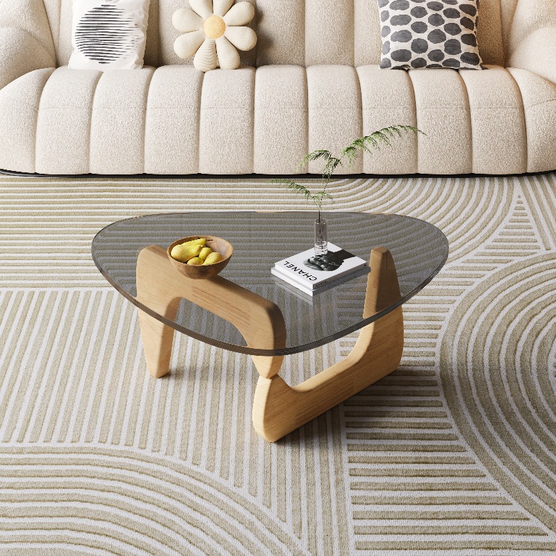 Couleur bois naturel + verre gris