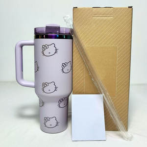 Wholesale Best Seller the Famous Brand Cup 40OZ <b>with</b> <b>Handle</b> <b>Straw</b> Thermoses 40oz Cartoon <b>Tumbler</b> Outdoor Travel Cup - Product Image 3