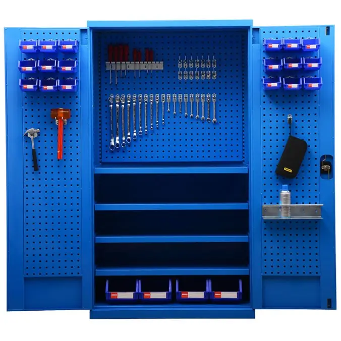 Simplement style armoire à outils En Acier boîte à outils d'atelier avec trois couches