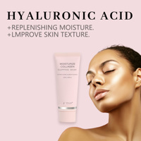 Masque de nuit coréen raffermissant et hydratant au collagène et à la vitamine E, gel hydratant pour le visage, crème de nuit pour le visage