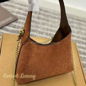 2025 mode pas cher femmes luxe concepteur chaîne breloque daim cuir épaule sac fourre-tout sac à main pour les entraîneurs femmes - Product Image 6
