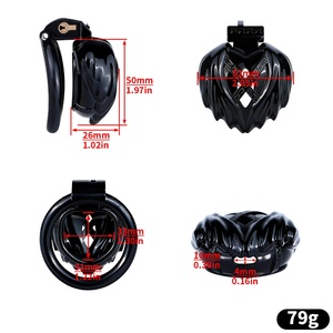 FRRK T-back Chastity Cage Fixed Strap Chastity Belt Sissy Anti-fall Adjustable Cock Cage Underwear Sex Toy for Men Wholesale - Product Image 3