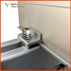 Bloque de presión para riel fotovoltaico de venta directa del fabricante para cochera - Aleación de aluminio ajustable de un solo lado con recubrimiento en polvo - Product Image 5