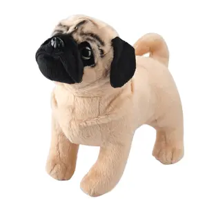 CE/ASTM 2024 New Arrival Customized Plush Animal Dog Pug Pillow Stuffed Animals Toys Plushies Cute Puppy Toys