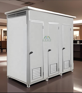 Contenedor de Baño Móvil de Acero, Estilo Industrial, Ecológico, Resistente y Portátil, para Exteriores, para 2-3 Personas, Baño Público - Product Image 3