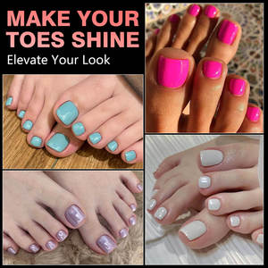 Pointe d'ongle en <span class=keywords><strong>gel</strong></span> souple 240 pièces, 12 tailles, préformées, sans lime, couvrance totale, pour <span class=keywords><strong>extension</strong></span> d'ongles de pieds en salon de manucure – Vente chaude - Product Image 5