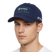Casquette de sport unisexe à cinq panneaux avec broderie 3D personnalisée, bleu marine, polyester, toile imperméable, réglable, casquette de baseball pour papa