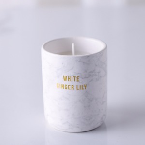 Unico Della Decorazione Della Casa di Lusso Moderno Custom Stampato Mini <span class=keywords><strong>Vaso</strong></span> di Ceramica <span class=keywords><strong>Candela</strong></span> Profumata <span class=keywords><strong>in</strong></span> Massa - Product Image 3