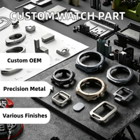 Composants de boîtiers de montres en acier inoxydable/alliage de titane usinés avec précision par CNC, découpe laser, personnalisation OEM, étanches, échantillon