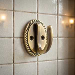 Ak Brass Plato Robe Hook, Plumbing, <b>Dummy</b>, Robe Hook with Brass Finished Metal Decorative Wall Hanger - Product Image 4