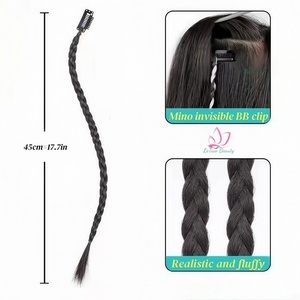 Clip épicé à la mode dans la perruque d'extension de cheveux tressé avec pince douce Cool filles queue de cheval tresse printemps torsion tressage cheveux - Product Image 2