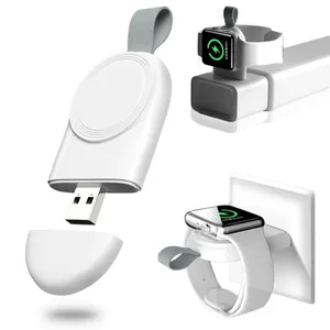 Charger nirkabel USB jam tangan portabel pengisi daya magnet nirkabel untuk pengisi daya jam tangan Apple