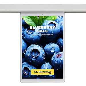 ป้ายดิจิตอล LCD แบบแขวนสองด้านขนาด 10.1 นิ้ว ป้ายชั้นวางสินค้าอิเล็กทรอนิกส์ ESL ความละเอียดสูง 800×1280 สำหรับซูเปอร์มาร์เก็ต - Product Image 1