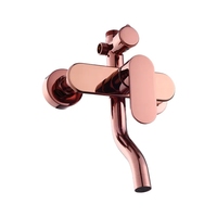 Or dans le mur douche cuivre baignoire pluie robinets mélangeur salle de bain salle de bain douche cachée ensemble