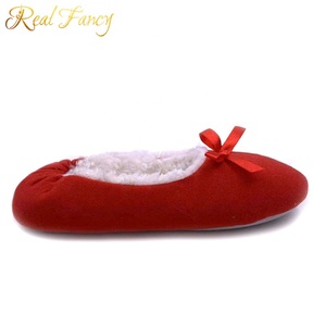 Di modo di Bowknot Della Decorazione Delle Donne Soffici Scarpe Invernali Al Coperto Casa <span class=keywords><strong>Pantofole</strong></span> <span class=keywords><strong>Ballerina</strong></span>