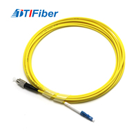 Cable de Fibra Óptica Monomodo Simplex FTTH FTTX de 100G LC a FC ST PC UPC APC, Amarillo, LSZH, PVC, 2.0/3.0 mm, para Redes WiFi