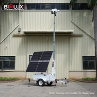 BIGLUX Tour de sécurité mobile à panneaux solaires rotatifs pour la location ou la revente
