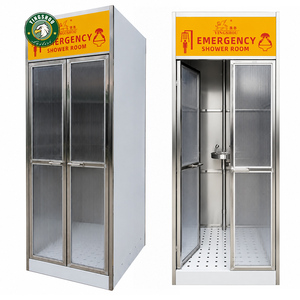 Cabina de Ducha de Emergencia de Doble Puerta con Ducha de Seguridad y Estación de Lavado de Ojos - Product Image 4
