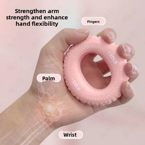 Cincin pegangan tangan latihan rehabilitasi silikon, perangkat pijat latihan rehabilitasi ganda untuk Olahraga & Hiburan - Product Image 2