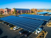 Structure de carport solaire en acier galvanisé pour la maison, le stationnement des voitures et la recharge des véhicules électriques – Offre Spéciale