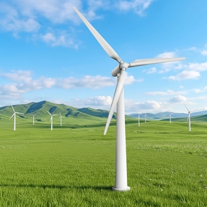 กังหันลมอุตสาหกรรมสำหรับฟาร์ม YS Horizontal-200KW 200 กิโลวัตต์ 3 เฟส 400 โวลต์ เส้นผ่านศูนย์กลางใบพัด 22 เมตร 3 ใบพัด วัสดุ FRP ประสิทธิภาพสูง เสียงรบกวนต่ำ - Product Image 2