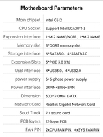 La toute nouvelle carte mère double South China X99-T8D LGA 2011-3 XEON X99 prend en charge les processeurs de la série E5