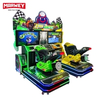 Arcade vidéo 42 pouces écran moteur jeu de simulation de course double joueurs moto conduite moto simulateur machine de course