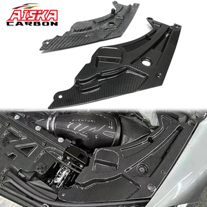 Cubierta de Repuesto para Faro Delantero del Compartimento del Motor AISKA, Soporte de Fibra de Carbono Real, Placa de Revestimiento para Capó para BMW M4 G82 G83 M3 G80 G81 - Product Image 1