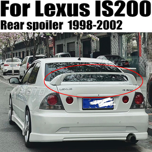Pour Lexus IS200 Altezza 1998 1999 2000 2001 2002, becquet arrière de coffre de style GT en FRP noir brillant et fibre de carbone véritable de haute qualité - Product Image 1