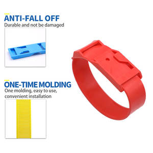 HED-ET135 पशु पहचान रंगीन प्लास्टिक पशुधन ट्रैकिंग लेग बैंड गाय लेग बैंड मवेशी लेग बेल्ट गर्दन पट्टियाँ - Product Image 4