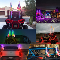 Nouveau LED RGB camion antenne lumière décorative drapeau pôle fouet lumière pour Jeep ATV UTV Polaris RZR Dune Buggy