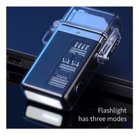 Briquet électrique rechargeable USB, étanche et lavable, à arc plasma moderne sans flamme, pour le camping en extérieur
