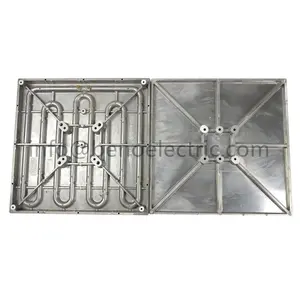 Placa de calefacción de aluminio para prensa hidráulica, placa de calefacción de 600x800