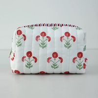 Sac de voyage personnalisé respirant avec fermeture éclair pour sèche-cheveux, grande capacité, pochette cosmétique en velours avec doublure contrastante, pour sèche-cheveux et articles de toilette