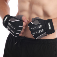 Aolikes Respirant Demi Doigt Paume Protection Gym Fitness Gants Haltérophilie Gym Gants vélo gants