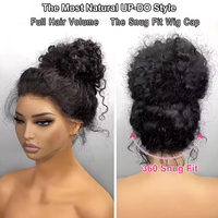 Perruque à lacet frontal complet sans colle Invisi Strap 360, cheveux humains, queue de cheval, HD lisse, 13x4, perruque à lacet frontal, perruque à cordon pour femmes